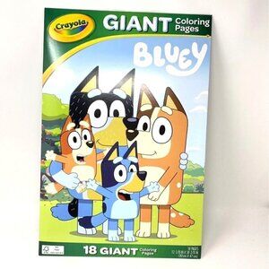 Crayola Bluey Giant Coloring 18 Pages Posters Arts